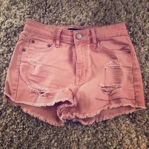 Distressed shorts